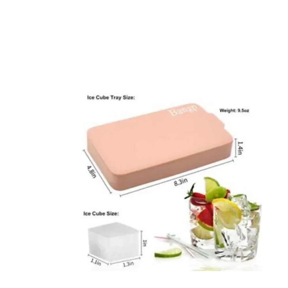 Bangp Premium Ice Cube Trays 2 PackEasy-Release Silicone Ice Cube Tray24 Ice A13